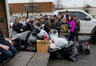 Combat Vets Association donating clothing